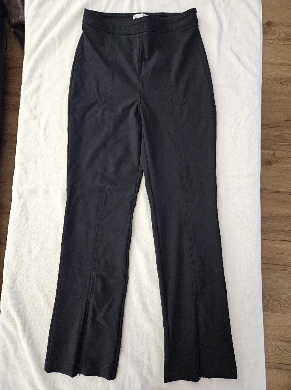 Maison d'Amélie Paris Black High Rise Ankle Zip Tailored Slim Pants - Size 2